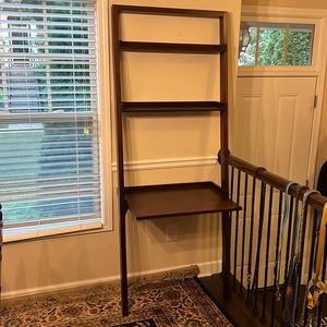 Crate and Barrel lean to desk